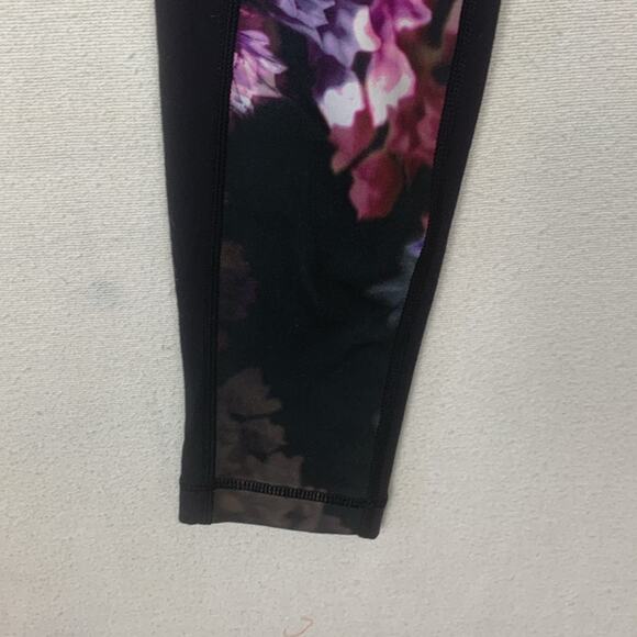 Lululemon women's size 6 wunder under color block leggings pants spring black mu - Picture 7 of 10